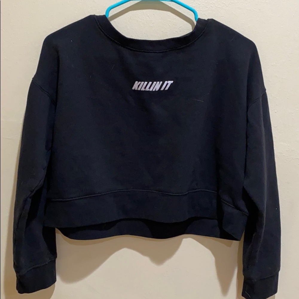 Killin it cropped sweater